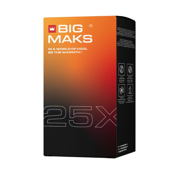 Big Maks 25x25mm Κάρβουνα Ναργιλέ