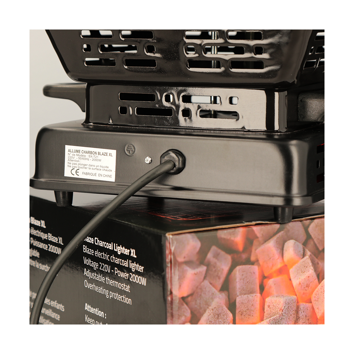 Ηλεκτρική Θερμάστρα για κάρβουνα Blaze XL 2000W Ηλεκτρική Θερμάστρα για κάρβουνα Blaze XL 2000W - Image 2